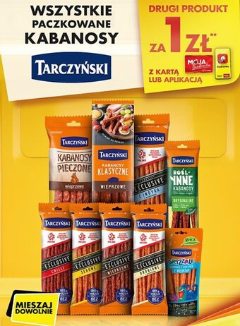 Biedronka Tarczyński Wszystkie paczkowane kabanosy oferta