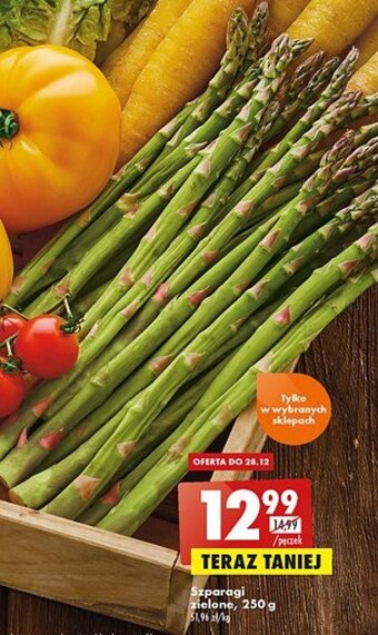 Biedronka Szparagi zielone, 250g oferta