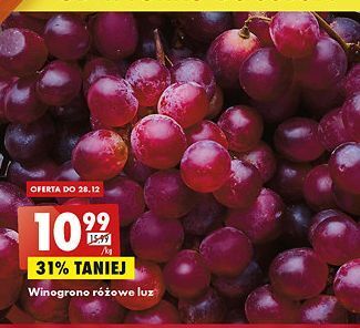 Biedronka Winogrona różowe oferta