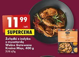 Biedronka Żołądki z indyka musztardą wolno gotowane kraina mięs oferta