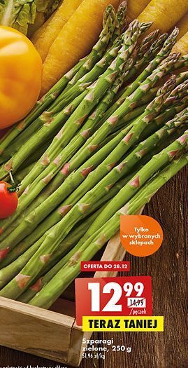 Biedronka Szparagi zielone oferta