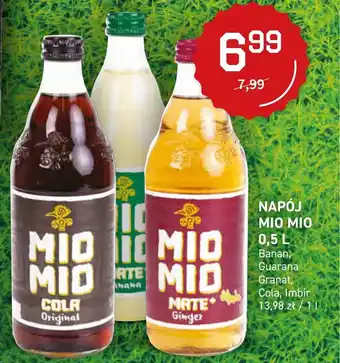 Duży Ben Mio Mio Napój 0,5l Banan, Guarana, Granat, Cola, Imbir oferta