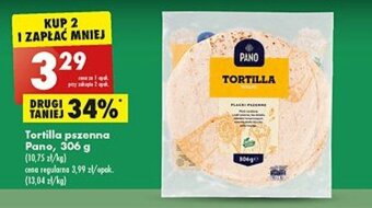 Biedronka Pano Tortilla pszenna, 306g oferta