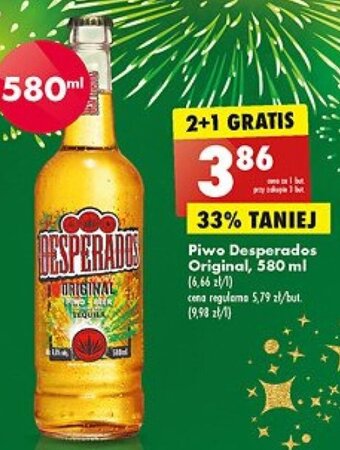 Biedronka Desperados Original Piwo, 580ml oferta