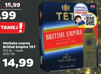 Netto TET Herbata czarna British Empire 100 torebek 1 opakowanie oferta