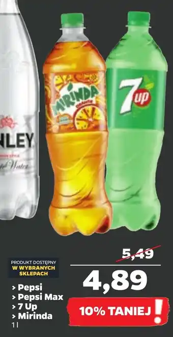 Netto Pepsi, Pepsi Max, 7Up, Mirinda 1L oferta