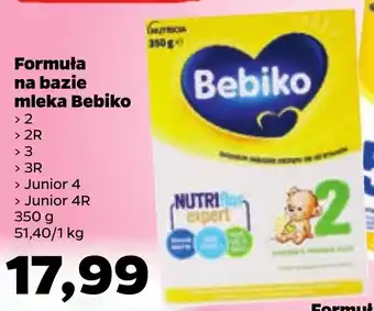 Netto Bebiko Formuła na bazie mleka 2, 2R, 3, 3R, Junior 4, Junior 4R 350 g oferta