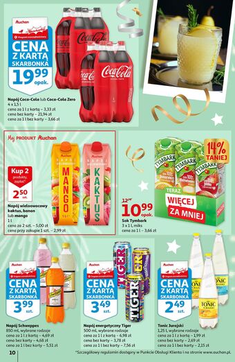 Auchan Napój coca-cola zero oferta