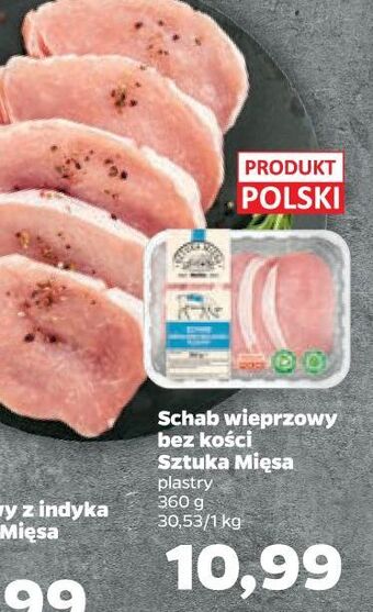 Netto Schab wiieprzowy plastry sztuka mięsa netto oferta