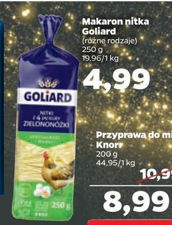 Netto Makaron nitka 4 jajeczna z jaj kury zielononóżki goliard oferta