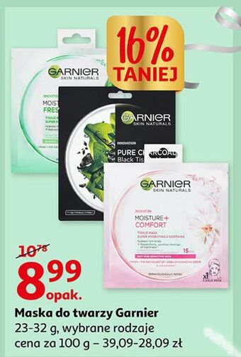Auchan Maseczka moisture freshness garnier skin naturals oferta