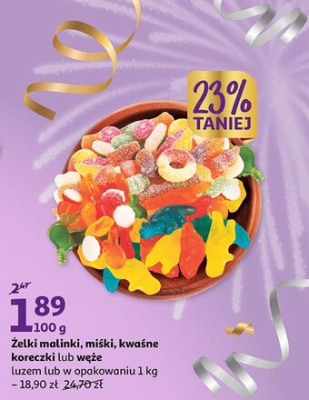 Auchan Żelki koreczki oferta