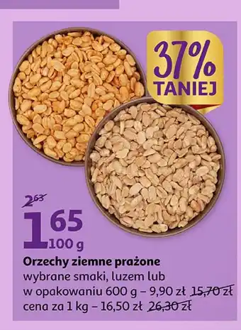 Auchan Orzechy ziemne prażone oferta