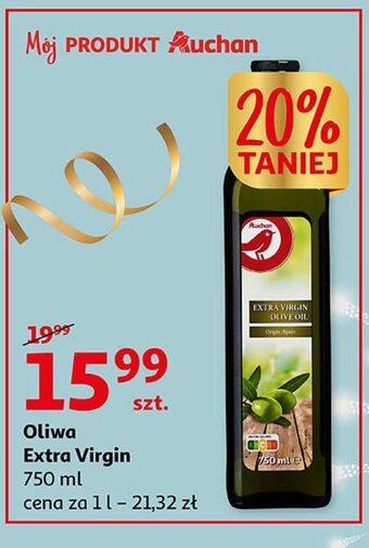 Auchan Oliwa z oliwek extra virgin auchan oferta