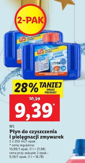 Lidl Płyn czyszczący do zmywarek w5 oferta