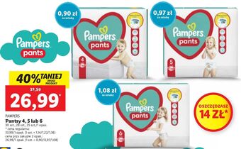 Lidl Pieluszki dla dzieci 5 pampers pants oferta