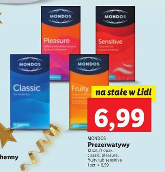 Lidl Prezerwatywy sensitive mondos oferta