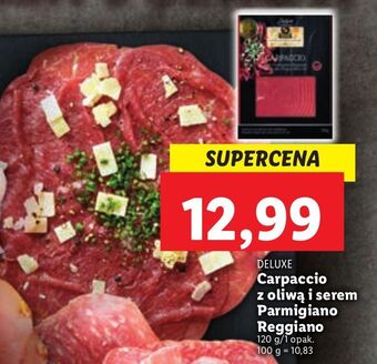 Lidl Carpaccio z oliwą oliwek i serem deluxe oferta