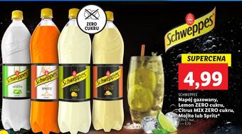 Lidl Napój lemon zero schweppes oferta
