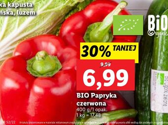 Lidl Papryka czerwona bio oferta