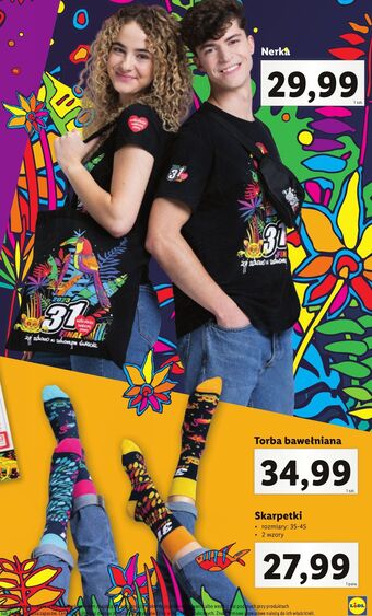 Lidl Skarpety 35-46 wośp oferta
