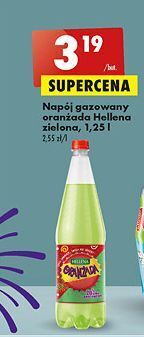 Biedronka Oranżada zielona hellena oferta