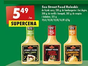 Biedronka Sos do frytek curry roleski street food oferta
