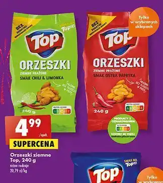 Biedronka Orzeszki ziemne prażone smak chili & limonka top akardo oferta