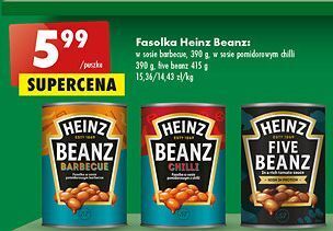 Biedronka Fasolka w sosie pomidorowym barbecue heinz oferta