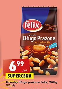 Biedronka Orzeszki długo prażone extra chrupkie felix oferta
