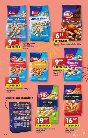 Biedronka Orzeszki ziemne prażone bez soli felix oferta