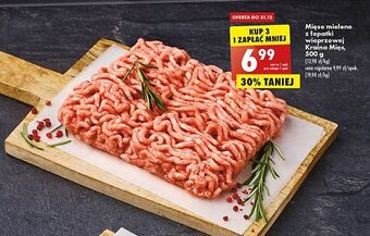Biedronka Mięso mielone z łopatki wieprzowej kraina mięs oferta