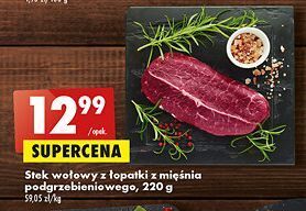 Biedronka Stek z łopatki wołowej oferta