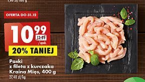 Biedronka Paski z fileta kurczaka kraina mięs oferta