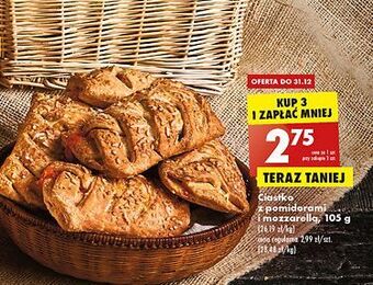 Biedronka Ciastko z pomidorami i mozzarellą oferta