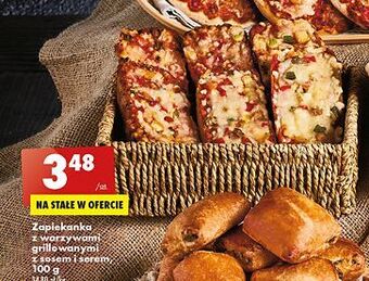 Biedronka Zapiekanka mini z warzywami grillowanymi sosem i serem oferta