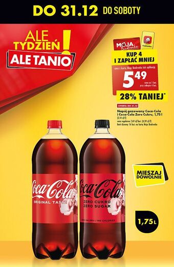 Biedronka Napój coca-cola zero oferta