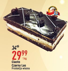 Ciasto czarny las cukiernia e.leclerc