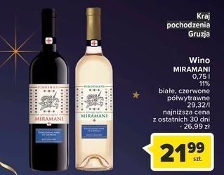 Carrefour Wino miramani pirosmani oferta