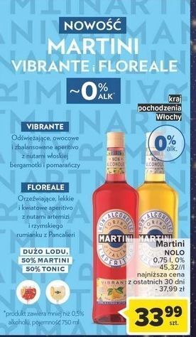 Carrefour Vermouth bezalkoholowy martini vibrante oferta