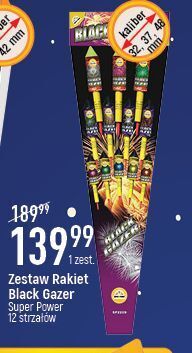 E.Leclerc Zestaw rakiet black gazer sp2220 super power oferta