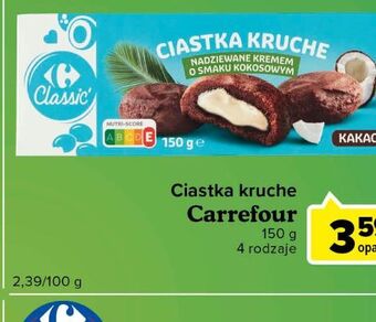 Globi Ciastka kruche z kremem kokosowym carrefour classic oferta