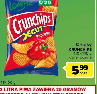 Globi Chipsy paprykowe crunchips x-cut oferta