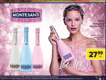 Carrefour Wino monte santi ice blue oferta