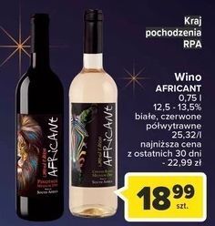 Carrefour Wino africant medium dry oferta