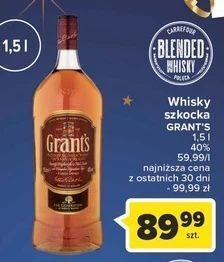 Carrefour Whisky grant's triple wood oferta
