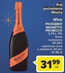 Carrefour Wino mionetto prosecco oferta