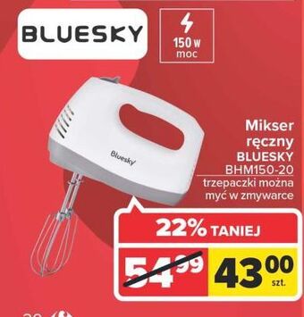 Carrefour Mikser reczny bhm150-20 bluesky oferta