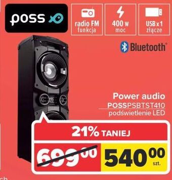 Carrefour Power audio psbtst410 poss oferta