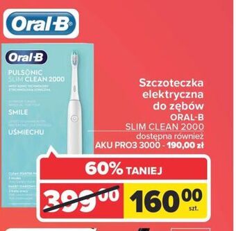 Carrefour Szczoteczka do zębów aku pr03 3000 blue ca oral-b pro 3 oferta